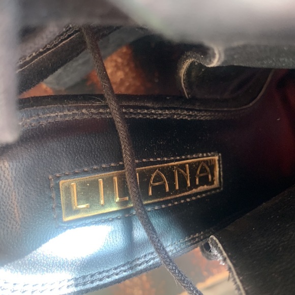 Liliana platform wedge suede heels preowned 7.5 - Picture 6 of 7